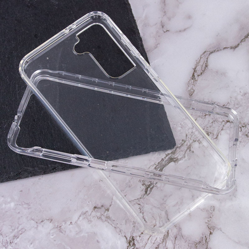 Фото Чохол TPU + PC Full Body з захистом 360 на Samsung Galaxy S21 (Прозорий) в маназині vchehle.ua