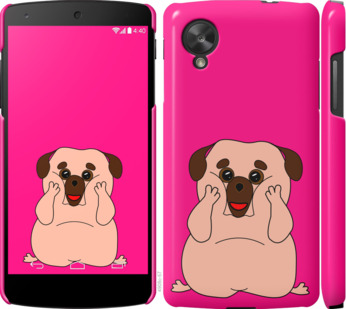 

Чехол Весёлый мопс для LG Nexus 5 928413