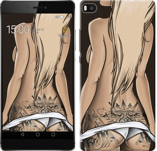 

Чехол Девушка с татуировкой для Huawei Ascend P8 644409