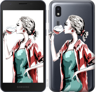 

Чохол Дівчина з келихом на Samsung Galaxy A2 Core A260F 841320