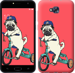 

Чохол Мопс на велосипеді на Asus ZENFONE 4 SELFIE / ZD553KL 642867