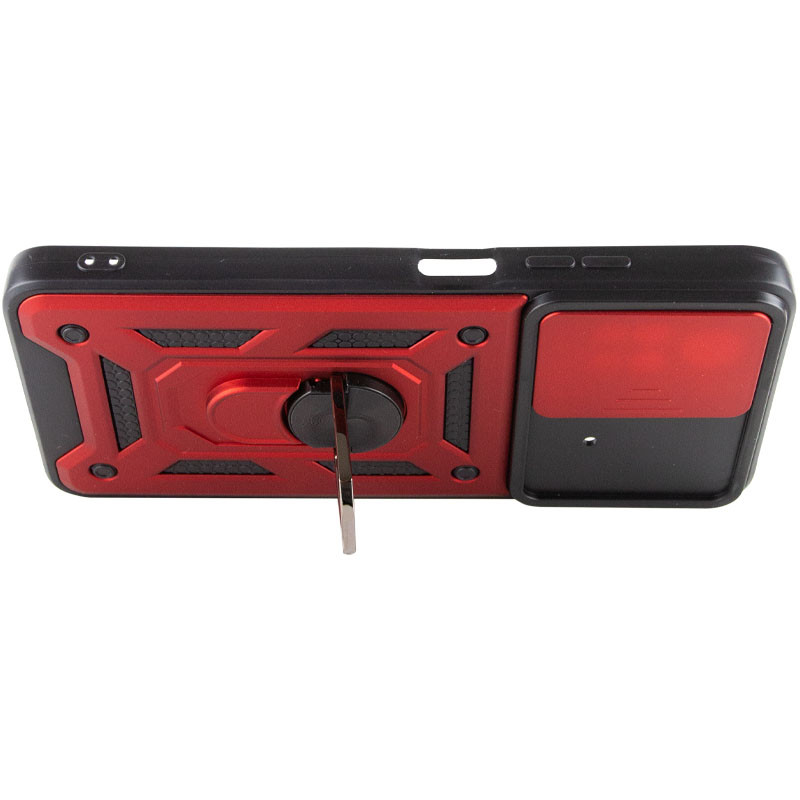 Купить Ударопрочный чехол Camshield Serge Ring для Xiaomi Poco X4 Pro 5G (Красный) на vchehle.ua
