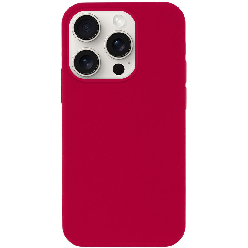 Чохол Silicone Case Full Protective (AA) NO LOGO на Apple iPhone 14 Pro Max (6.7") (Червоний / Rose Red)