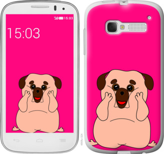 

Чохол Веселий мопс на Alcatel One Touch Pop C5 5036D 928743