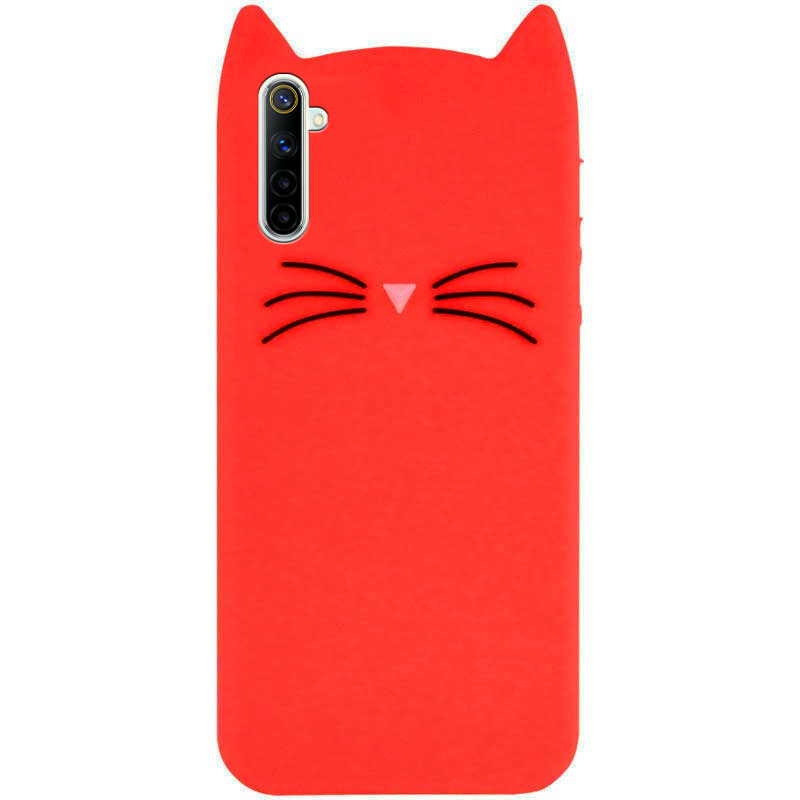 

Силіконова накладка 3D Cat на Realme 6 (Червоний) 905564