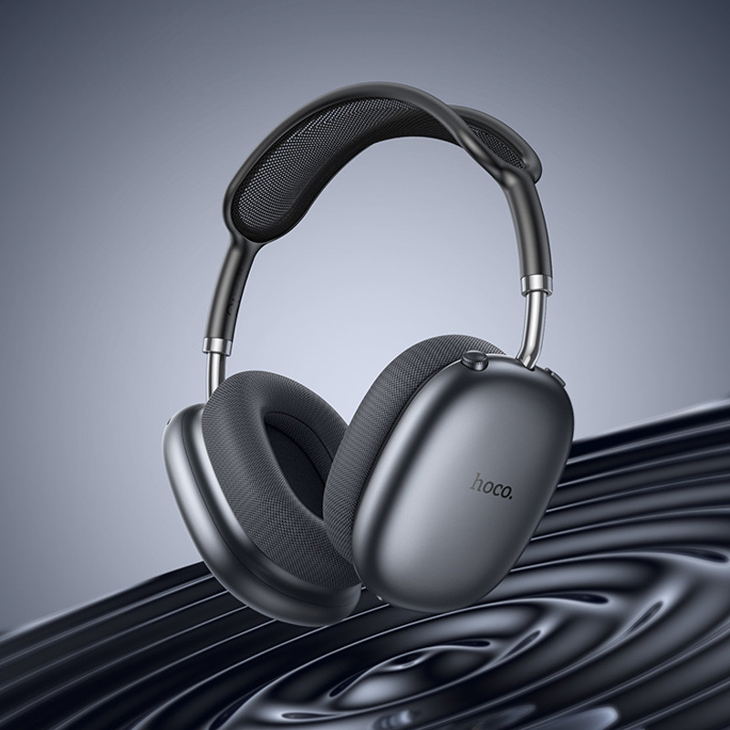 Фото Накладні бездротові навушники Hoco W55 Plus Happiness ANC noise reduction (Deep space gray) в маназині vchehle.ua