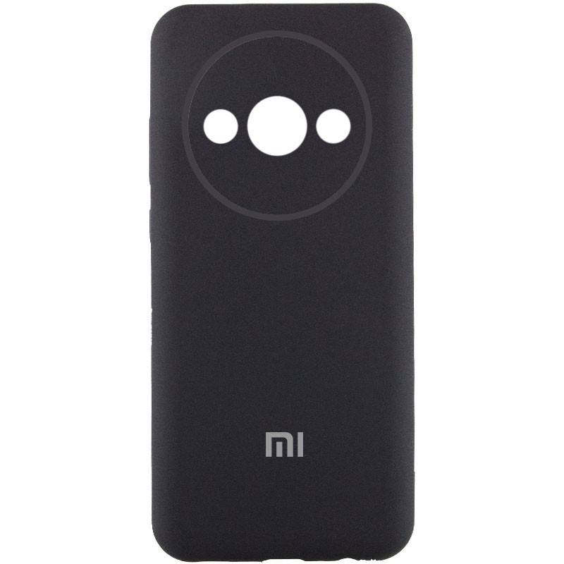 Чехол Silicone Cover Lakshmi Full Camera (AA) with logo для Xiaomi Redmi A3 (Черный / Black)