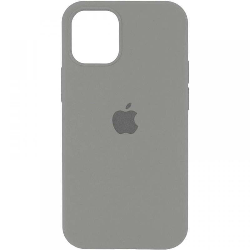 Чехол Silicone Case Full Protective (AA) для Apple iPhone 12 Pro / 12 (6.1") (Серый / Pewter)