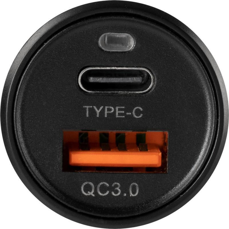 АЗП Gelius Pro Twix GP-CC006 USB+Type-C (QC/PD18W) (Чорний) в магазині vchehle.ua