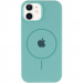Фото Чехол Silicone Case Full Protective (AA) with Magnetic Safe для Apple iPhone 11 (6.1") (Бирюзовый / Marine Green) на vchehle.ua