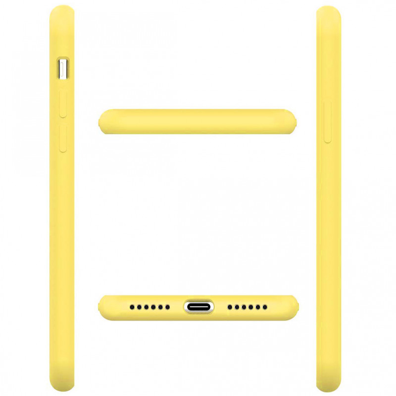 Фото Чехол Silicone Case Full Protective (AA) для Apple iPhone X (5.8") / XS (5.8") (Желтый / Mellow Yellow) в магазине vchehle.ua