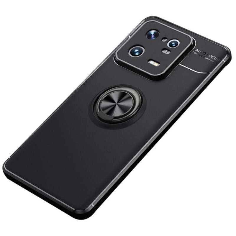 Фото TPU чехол Deen ColorRing под магнитный держатель (opp) для Xiaomi 13 Pro (Черный / Черный) на vchehle.ua