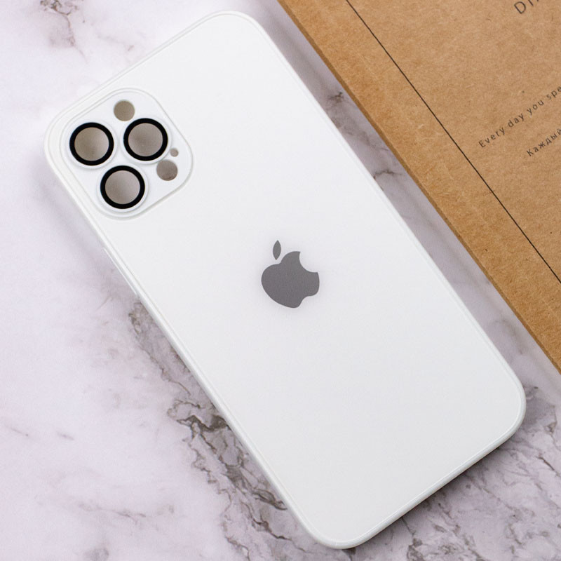 Чохол TPU+Glass Sapphire matte case на Apple iPhone 12 Pro (6.1") (Pearly White) в магазині vchehle.ua