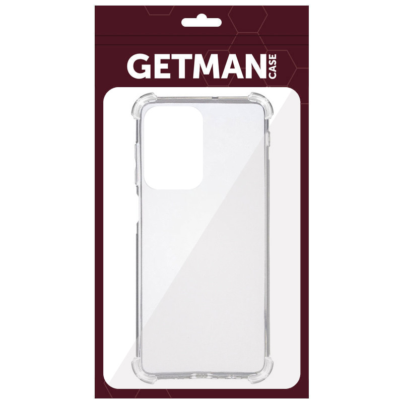 Фото TPU чехол GETMAN Ease logo усиленные углы для Xiaomi Redmi Note 12 4G (Бесцветный (прозрачный)) на vchehle.ua