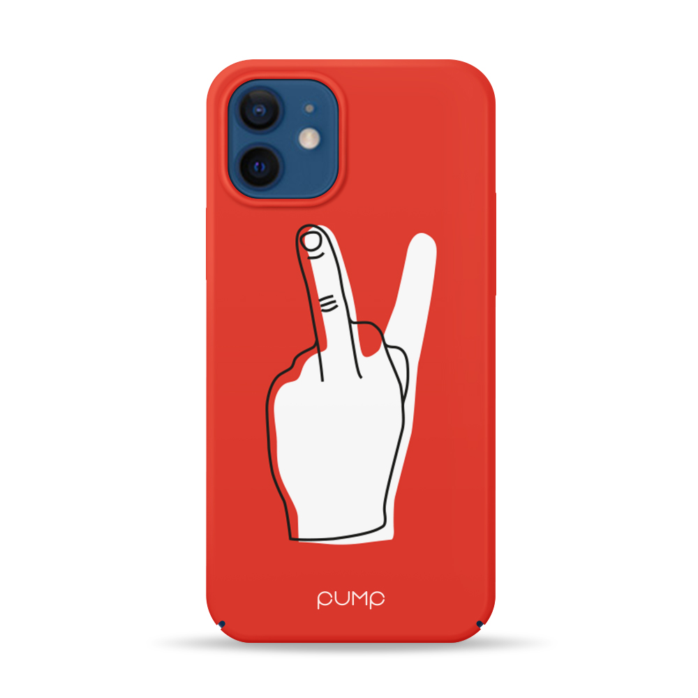 Чохол Pump Tender Touch на Apple iPhone 12 mini (5.4") (V for Middle Finger)