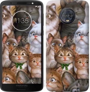

Чехол коты для Motorola Moto G6 Plus 765630