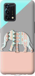 

Чехол Узорчатый слон для Oppo A95 1383264