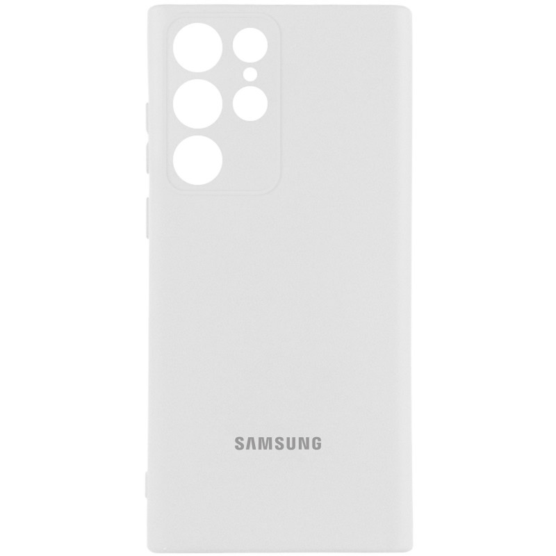 Чохол Silicone Cover Lakshmi Full Camera (AA) with logo на Samsung Galaxy S25 Ultra (Білий / White)