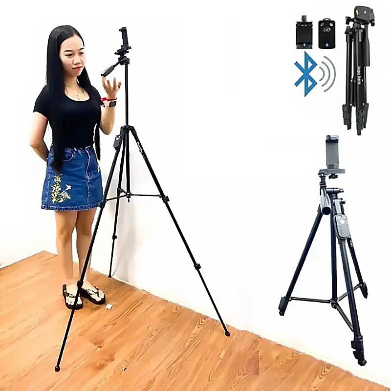Купити Штатив NeePho NP-3180S для зйомки 50-136см з тримачем+пульт (Black) на vchehle.ua
