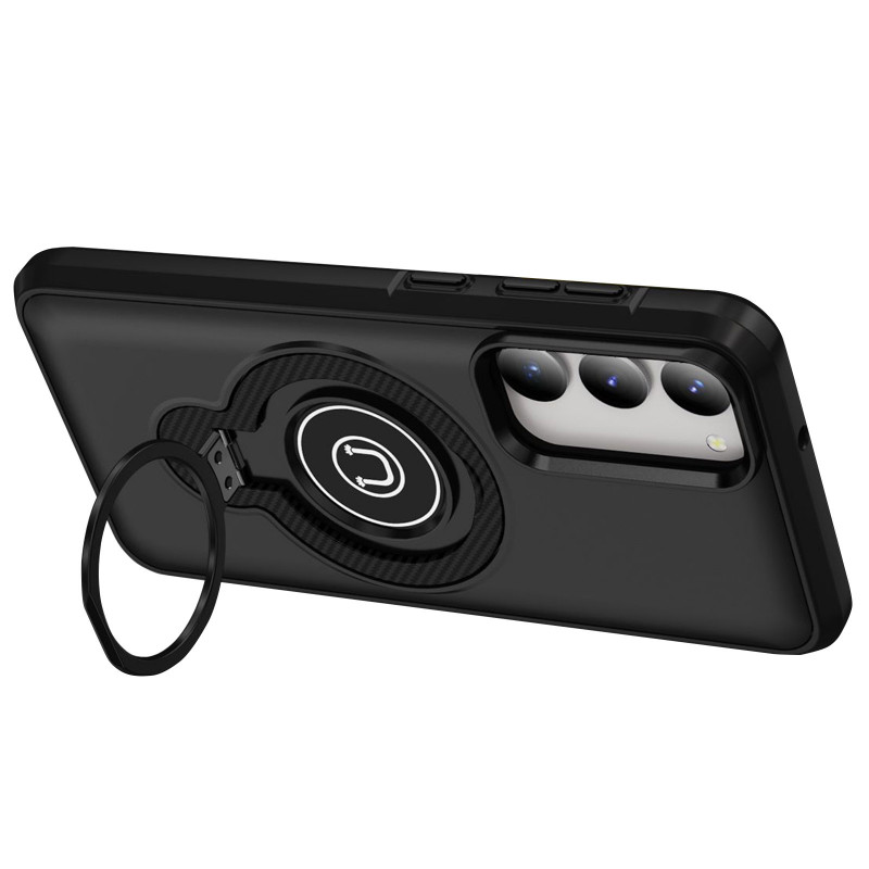 Фото TPU+Textured PC Magnet на Samsung Galaxy S23 (Black) на vchehle.ua