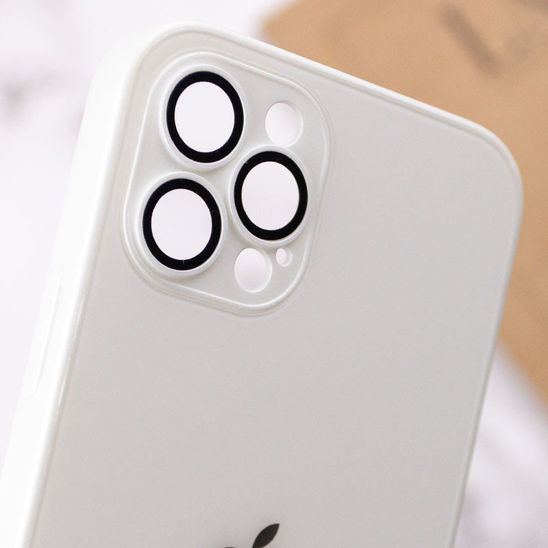 Купити Чохол TPU+Glass Sapphire matte case на Apple iPhone 12 Pro (6.1") (Pearly White) на vchehle.ua