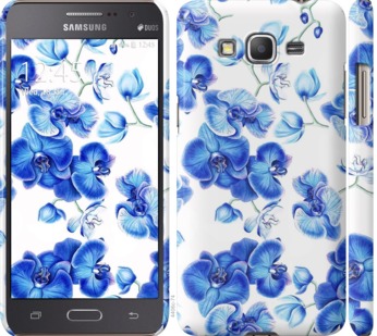 

Чехол Голубые орхидеи для Samsung Galaxy Grand Prime G530H 724909