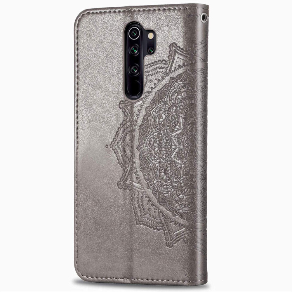 Заказать Кожаный чехол-книжка Art Case с визитницей для Xiaomi Redmi Note 8 Pro (Серый) на vchehle.ua