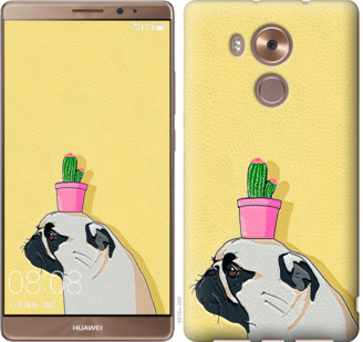 

Чехол Мопс с кактусом для Huawei Mate 8 795816