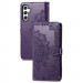 Купить Кожаный чехол-книжка Art Case с визитницей для Samsung Galaxy A35 (Фиолетовый) на vchehle.ua