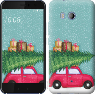 

Чохол Машина з подарунками на HTC U11 867389