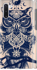 Чехол Узорчатая сова для Samsung Galaxy Note 10