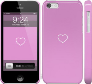 Чехол Сердце 2 для iPhone 5c