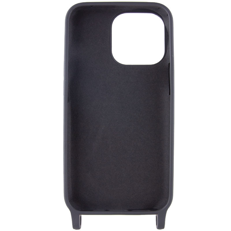 Чехол Cord case c длинным цветным ремешком для Apple iPhone 14 Plus (6.7") (Черный) в магазине vchehle.ua