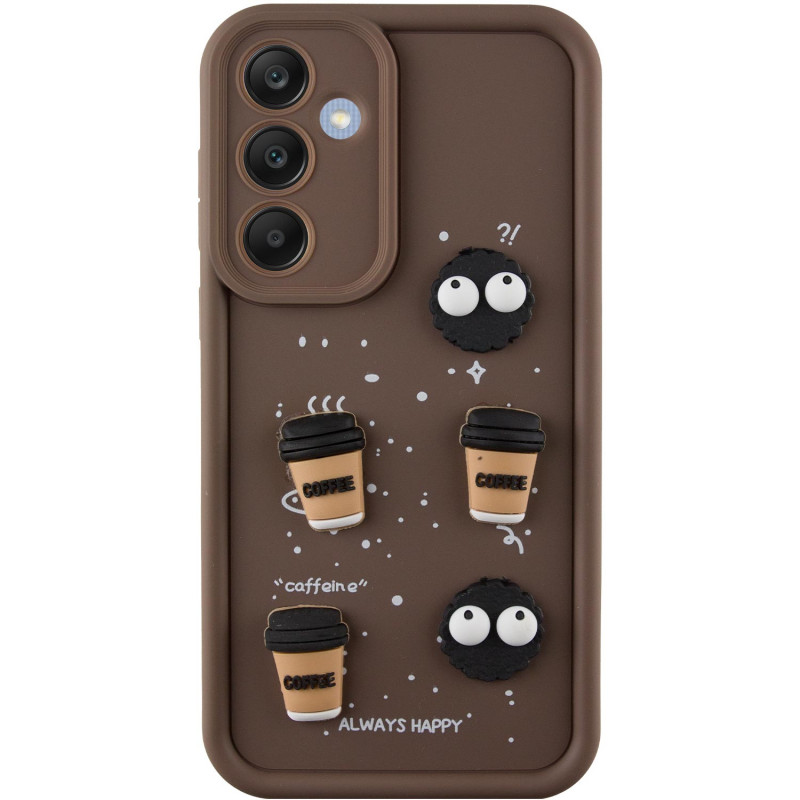 Чехол TPU Toys Case для Samsung Galaxy A35 (Brown / Always Happy)