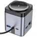 Фото Переходник HUB Hoco HB49 Effortless 9in1 100W с БЗУ (Metal gray) на vchehle.ua
