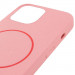 Чехол Silicone Case Full Protective (AA) NO LOGO with Magnetic Safe для Apple iPhone 11 (6.1") (Розовый / Light pink) в магазине vchehle.ua