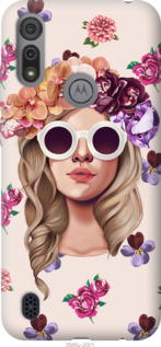 

Чохол Дівчина з квітами v2 на Motorola E6s 1169963