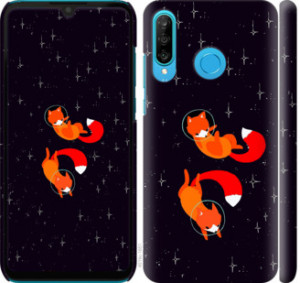 Чехол Лисички в космосе для Huawei P30 Lite