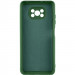 Фото Чохол TPU GETMAN Liquid Silk Full Camera на Xiaomi Poco X3 NFC / Poco X3 Pro (Зелений / Dark green) на vchehle.ua