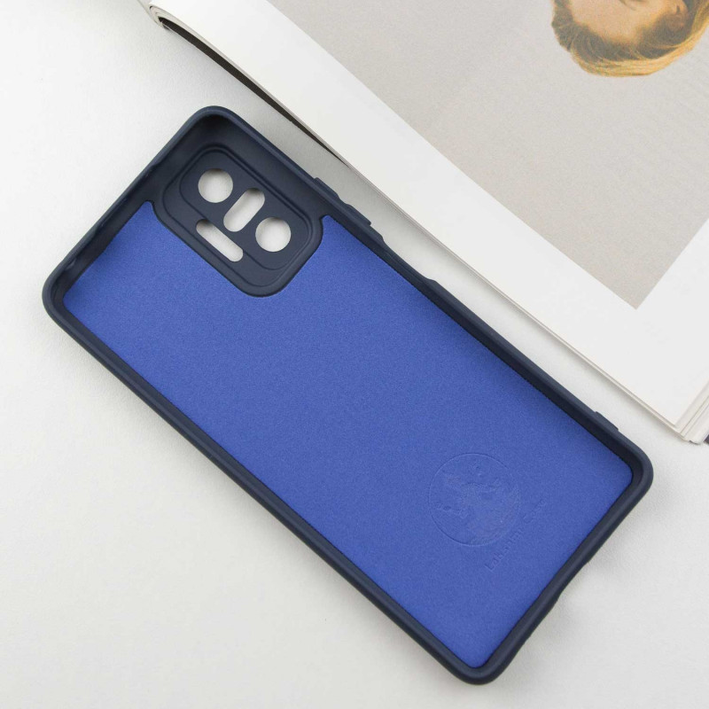 Фото Чехол Silicone Cover Lakshmi Full Camera (AA) для Xiaomi Redmi Note 10 Pro / 10 Pro Max (Синий / Midnight Blue) в магазине vchehle.ua