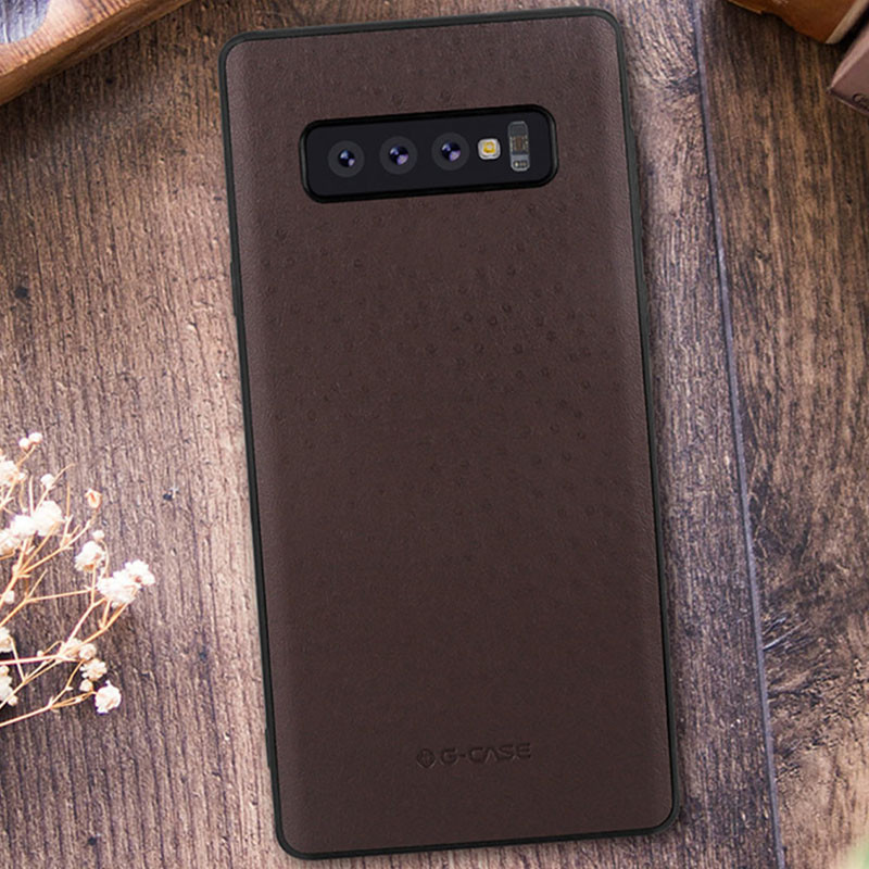 Фото Накладка G-Case Duke series для Samsung Galaxy S10 (Темно-коричневый) на vchehle.ua
