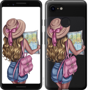 

Чохол Дівчина з картою на Google Pixel 3a 875188