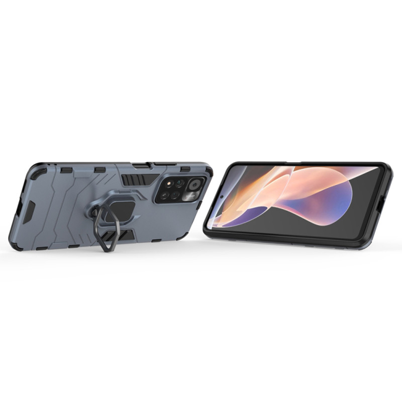 Ударопрочный чехол Transformer Ring for Magnet для Xiaomi Redmi Note 11 Pro 4G/5G / 12 Pro 4G (Серый / Metal slate) в магазине vchehle.ua