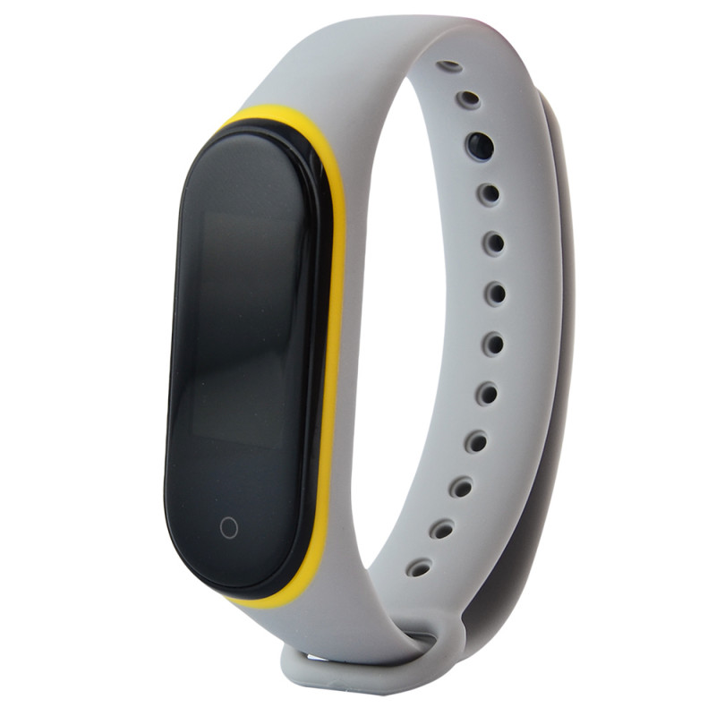 

Ремешок Slim line для Xiaomi Mi Band 3/4 (Серый / Желтый) 784176