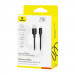 Купити Дата кабель Baseus Silky Series OS Fast Charging USB to Lightning 2.4A (1m) (P1037770) (Cluster Black) на vchehle.ua