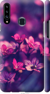 Чехол Пурпурные цветы для Samsung Galaxy A20s A207F