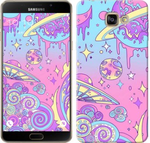 Чехол Розовая галактика для Samsung Galaxy A9 Pro