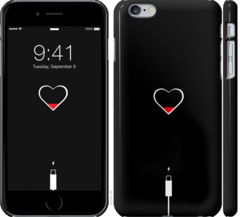 

Чехол Подзарядка сердца для iPhone 6s plus (5.5'') 721005