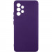 Чехол TPU GETMAN Liquid Silk Full Camera для Samsung Galaxy A32 4G (Темно фиолетовый / Dark Purple)