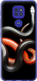 

Чехол Красно-черная змея на черном фоне для Motorola G9 Play 1685278
